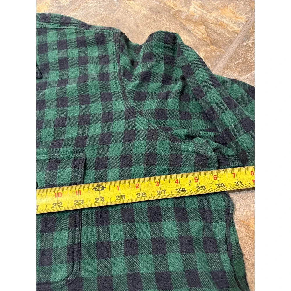 Polo Ralph Lauren Flannel Shirt Mens 3XB Green Black Buffalo Plaid LS